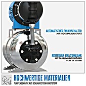Güde Hauswasserwerk HWW 1400.3 VF INOX (1 400 W, Max. Fördermenge: 4 800 l/h, Max. Druck: 4,8 bar) | BAUHAUS
