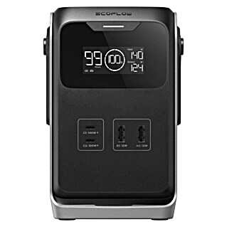 EcoFlow Powerstation Trail 200 DC (192 Wh, Silber/Schwarz)
