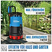 Güde Schmutzwasserpumpe GS 751 3 in 1 (Max. Fördermenge: 15 900 l/h) | BAUHAUS