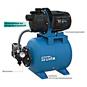 Güde Hauswasserwerk HWW 6035 (600 W, Max. Fördermenge: 3 200 l/h, Max. Druck: 3,5 bar) | BAUHAUS