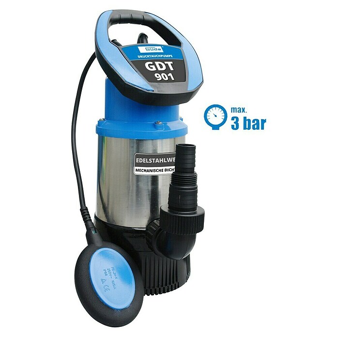 Güde Drucktauchpumpe GDT 901 (800 W, Max. Fördermenge: 5 500 l/h) | BAUHAUS