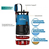 Güde Schmutzwasserpumpe GS 751 3 in 1 (Max. Fördermenge: 15 900 l/h) | BAUHAUS