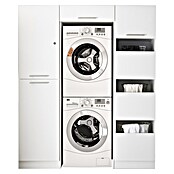 Respekta Wasmachinekast Clara (l x b: 67,6 x 167,4 cm, Wit, Met 2 x wasmachinekast, waskast en hoge kast) | BAUHAUS