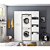 Respekta Armario para lavadora Clara (L x An: 67,6 x 167,4 cm, Blanco, Con 2 armarios para lavadora, un armario para la ropa y un armario alto) | BAUHAUS