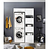 Respekta Armario para lavadora Clara (L x An: 67,6 x 117,4 cm, Blanco, Con armario para la ropa y armario para la lavadora) | BAUHAUS