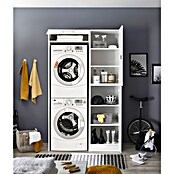 Respekta Armario para lavadora Clara (L x An: 67,6 x 117,4 cm, Blanco, Con armario alto y mueble para la lavadora) | BAUHAUS