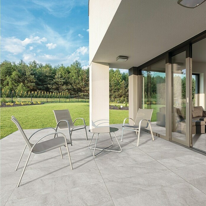 Terrassenfliese Durastone (60 x 120 x 2 cm, Grau, Matt) | BAUHAUS
