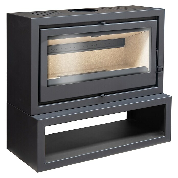 Invicta Hogar de leña Iskra (11 kW, Volumen de calefacción: 260 m³, Antracita) | BAUHAUS