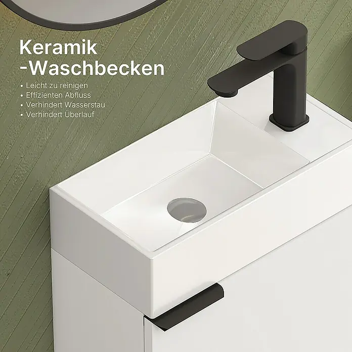 Emke Badmöbel-Set Puris - Weiß
