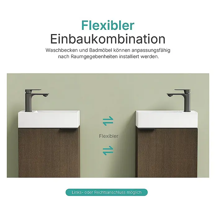 Emke Badmöbel-Set Puris - Rauch-Eiche