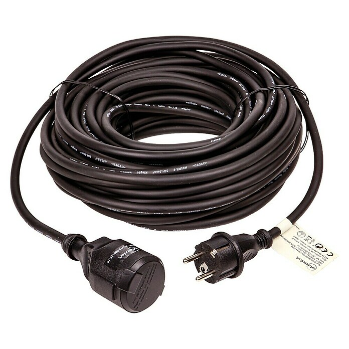 Arte confort Alargo impermeable (25 m, Negro, IP44, H05RR-F) | BAUHAUS