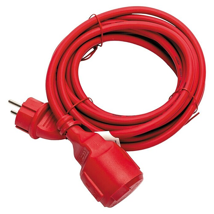 Arte confort Alargo impermeable (5 m, Rojo, IP44, H05RR-F) | BAUHAUS
