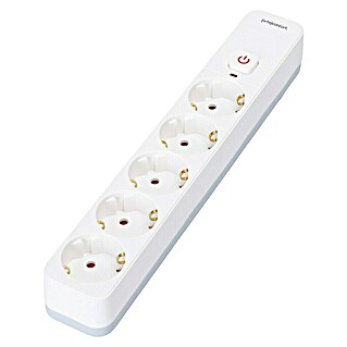 Arte confort Base de enchufe múltiple (x 5, Blanco, IP20, Con interruptor)