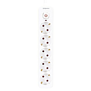 Arte confort Base de enchufe múltiple (x 5, Blanco, 1,5 m, IP20, Con interruptor)