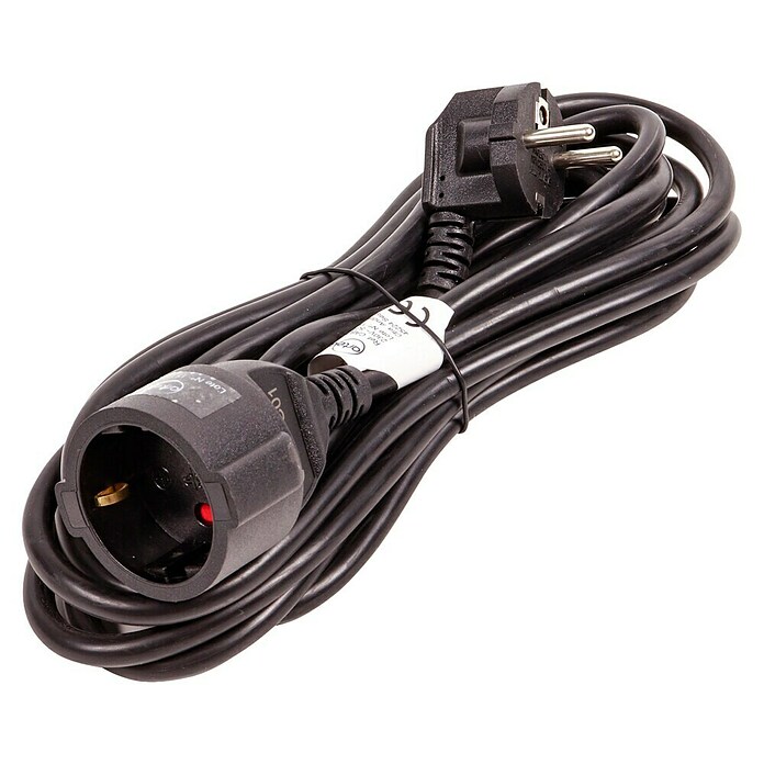 Arte confort Alargo (5 m, Negro, IP20, H05VV-F) | BAUHAUS