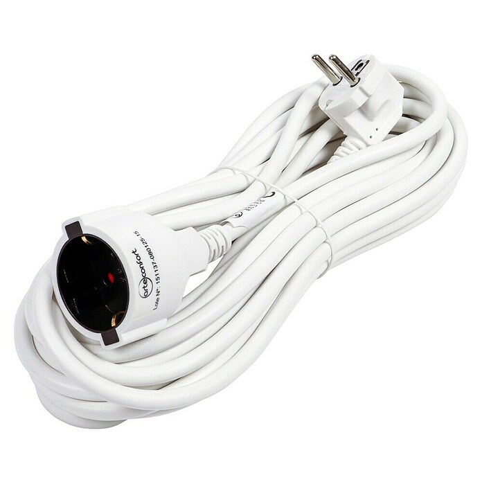 Arte confort Alargo (10 m, Blanco, IP20, H05VV-F) | BAUHAUS