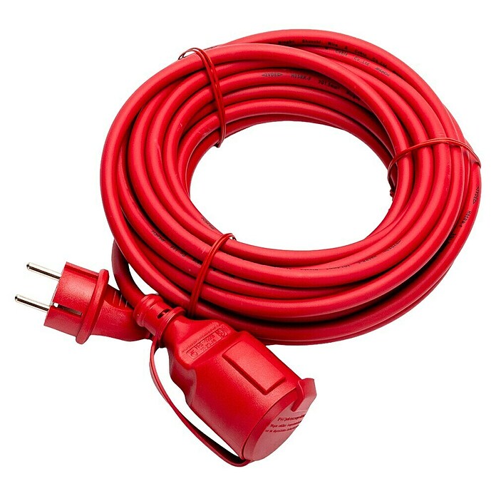 Arte confort Alargo impermeable (10 m, Rojo, IP44, H05RR-F) | BAUHAUS