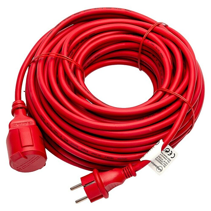 Arte confort Alargo impermeable (25 m, Rojo, IP44, H05RR-F) | BAUHAUS