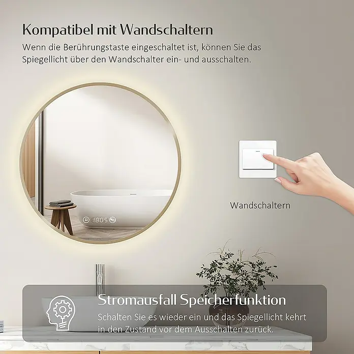 Emke Lichtspiegel Otara - 80 x 80 cm