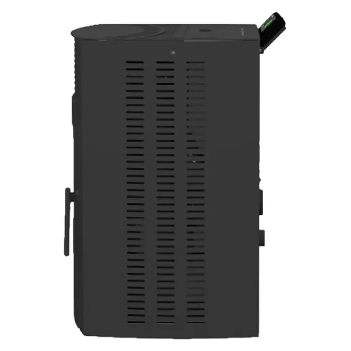 SCHENGER Pelletofen HP51 - 8,8 kW, Raumheizvermögen: 160 m³, 0,9 kg/h, Farbe Verkleidung: Schwarz
