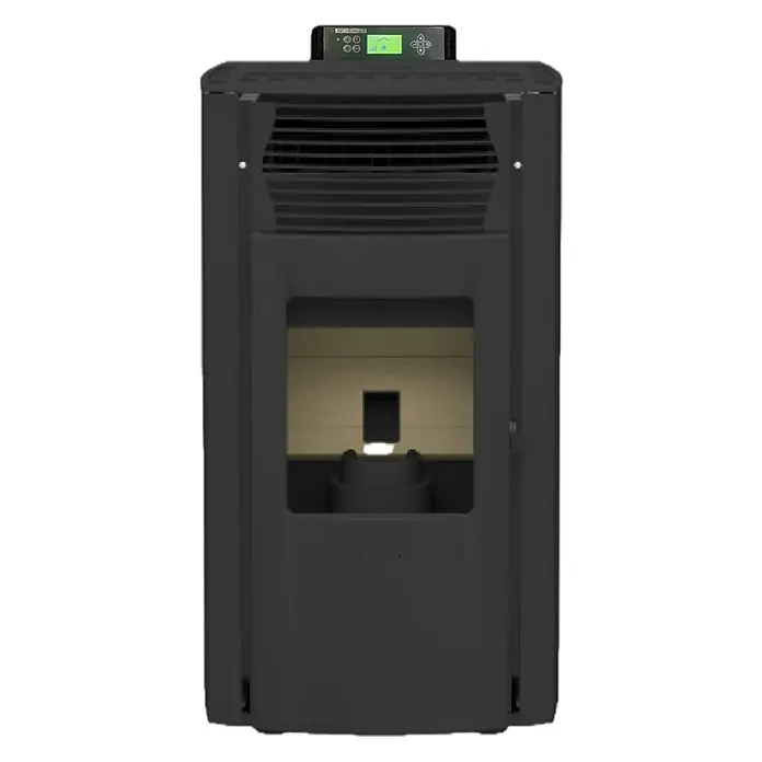 SCHENGER Pelletofen HP51 - 8,8 kW, Raumheizvermögen: 160 m³, 0,9 kg/h, Farbe Verkleidung: Schwarz