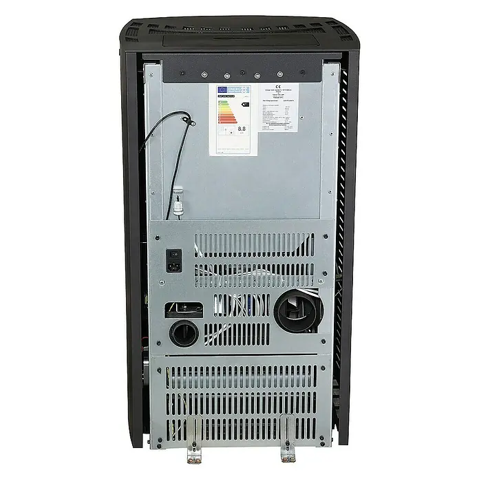 SCHENGER Pelletofen HP51 - 8,8 kW, Raumheizvermögen: 160 m³, 0,9 kg/h, Farbe Verkleidung: Rot