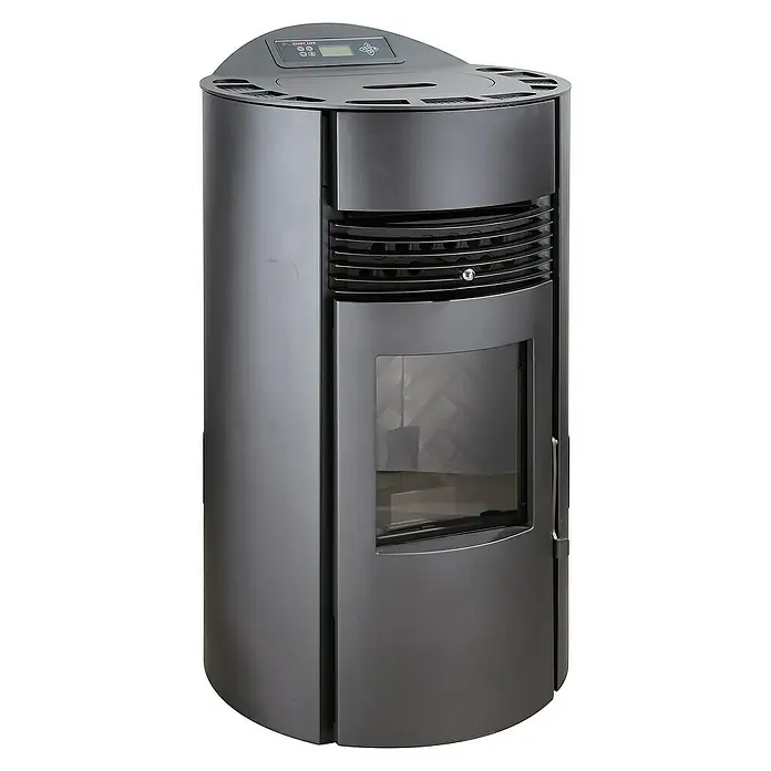 SCHENGER Pelletofen HP51-R - 8,8 kW, Raumheizvermögen: 160 m³, 0,9 kg/h, Farbe Verkleidung: Schwarz