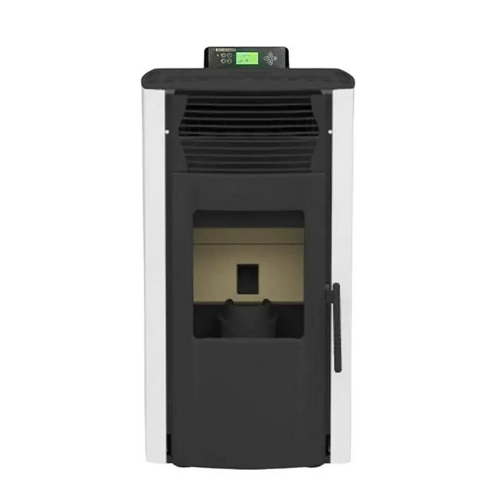 SCHENGER Pelletofen HP51 - 8,8 kW, Raumheizvermögen: 160 m³, 0,9 kg/h, Farbe Verkleidung: Weiß