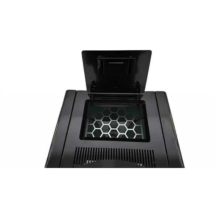 SCHENGER Pelletofen HLP3402 - 5,5 kW, Raumheizvermögen: 120 m³, 0,6 kg/h, Farbe Verkleidung: Schwarz