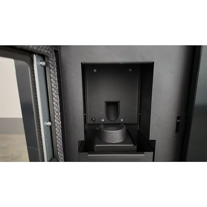 SCHENGER Pelletofen HLP3402 - 5,5 kW, Raumheizvermögen: 120 m³, 0,6 kg/h, Farbe Verkleidung: Schwarz