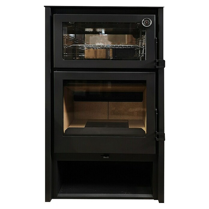 Invicta Estufa de leña Modena con Horno (7,4 kW, Volumen de calefacción: 270 m³, Antracita) | BAUHAUS