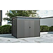 Gardol Gerätehaus Cubus Max (Außenmaß inkl. Dachüberstand (B x T): 294 x 230 cm, Stahl, Schwarz) | BAUHAUS