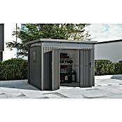Gardol Gerätehaus Cubus Max (Außenmaß inkl. Dachüberstand (B x T): 294 x 230 cm, Stahl, Schwarz) | BAUHAUS