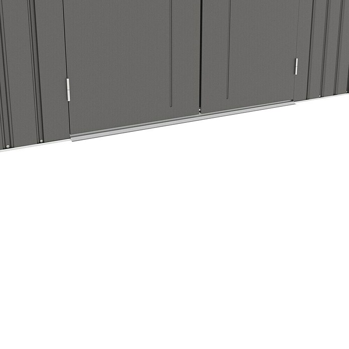 Gardol Gerätehaus Style Max (Außenmaß inkl. Dachüberstand (B x T): 289 x 253 cm, Stahl, Schwarz) | BAUHAUS