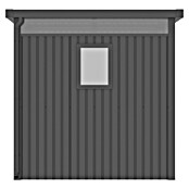 Gardol Gerätehaus Cubus Max (Außenmaß inkl. Dachüberstand (B x T): 294 x 230 cm, Stahl, Schwarz) | BAUHAUS