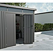 Gardol Gerätehaus Cubus Max (Außenmaß inkl. Dachüberstand (B x T): 294 x 230 cm, Stahl, Schwarz) | BAUHAUS