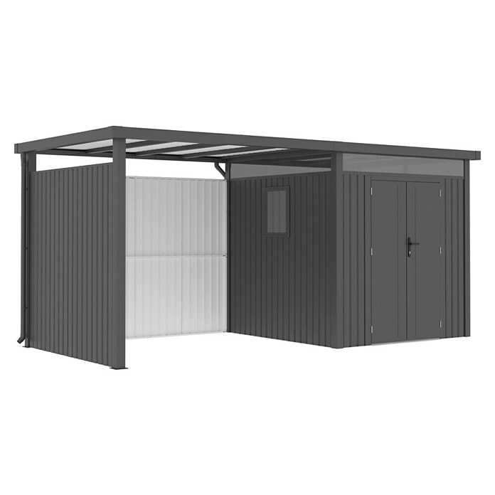 Gardol Stražnji i bočni zid Cubus  (Visina: 190 cm, Crna) | BAUHAUS
