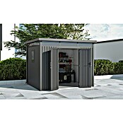 Gardol Gerätehaus Cubus Max (Außenmaß inkl. Dachüberstand (B x T): 294 x 230 cm, Stahl, Schwarz) | BAUHAUS
