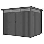 Gardol Gerätehaus Cubus Max (Außenmaß inkl. Dachüberstand (B x T): 294 x 230 cm, Stahl, Schwarz) | BAUHAUS