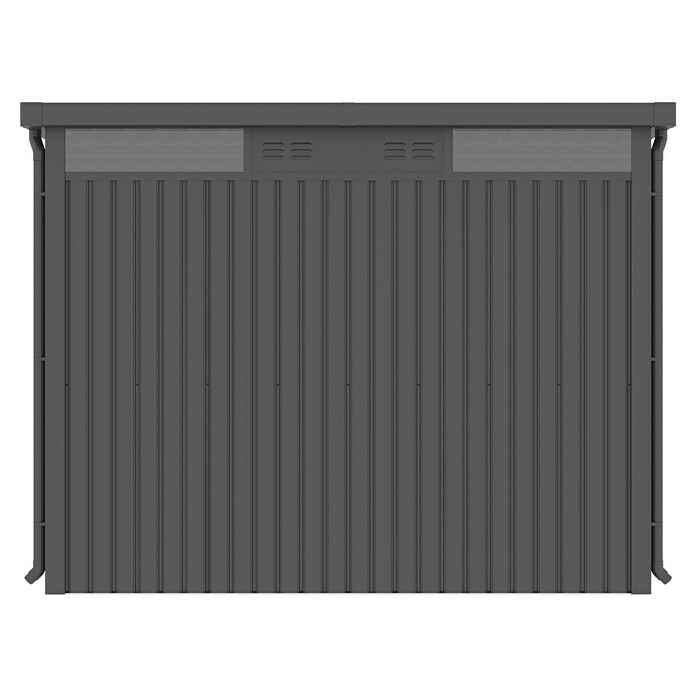Gardol Gerätehaus Cubus Max (Außenmaß inkl. Dachüberstand (B x T): 294 x 230 cm, Stahl, Schwarz) | BAUHAUS