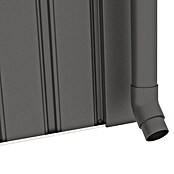Gardol Gerätehaus Cubus Max (Außenmaß inkl. Dachüberstand (B x T): 294 x 230 cm, Stahl, Schwarz) | BAUHAUS