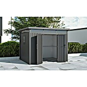 Gardol Gerätehaus Cubus Max (Außenmaß inkl. Dachüberstand (B x T): 294 x 230 cm, Stahl, Schwarz) | BAUHAUS