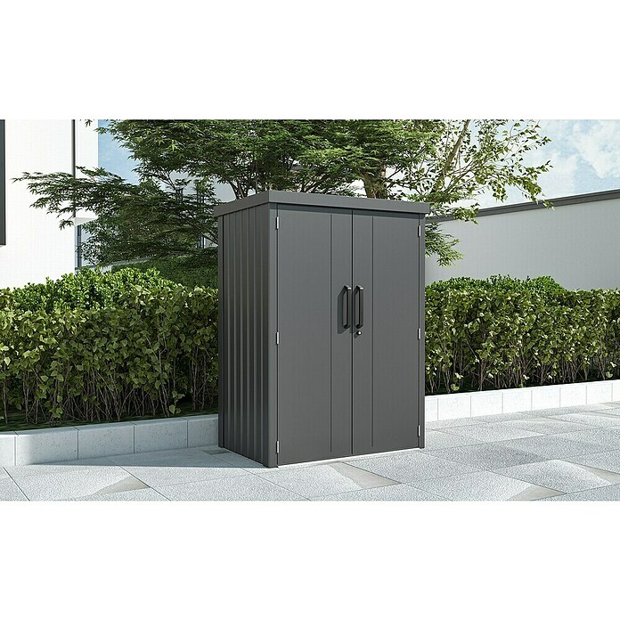Gardol Geräteschrank Prime (Außenmaß inkl. Dachüberstand (B x T): 133 x 90 cm, Schwarz) | BAUHAUS