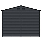 Gardol Gerätehaus Easy One Max (Außenmaß inkl. Dachüberstand (B x T): 277 x 259 cm, Stahl, Anthrazit) | BAUHAUS