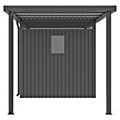Gardol Prizidek za vrtno lopo Cubus & Cubus Max  (230 x 275 cm, Jeklo, Črna) | 7447 - Zubehör Gartenhäuser Metall | IAGD - Gartenhäuser | IAG - Außenbereichsausstattung | IA - Gartenhartware | I - Stadtgarten | BAUHAUS