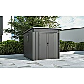 Gardol Gerätehaus Style Midi (Außenmaß inkl. Dachüberstand (B x T): 225 x 253 cm, Stahl, Schwarz) | BAUHAUS