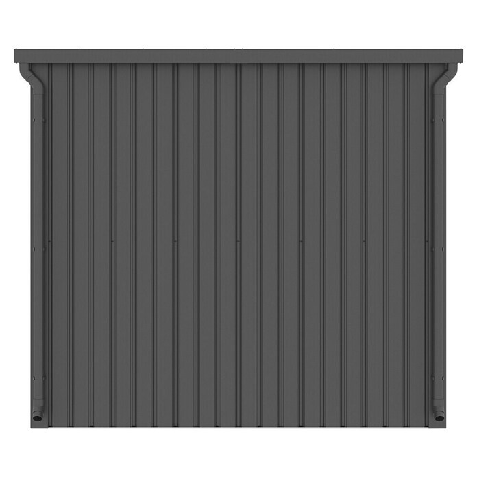 Gardol Gerätehaus Style Midi (Außenmaß inkl. Dachüberstand (B x T): 225 x 253 cm, Stahl, Schwarz) | BAUHAUS