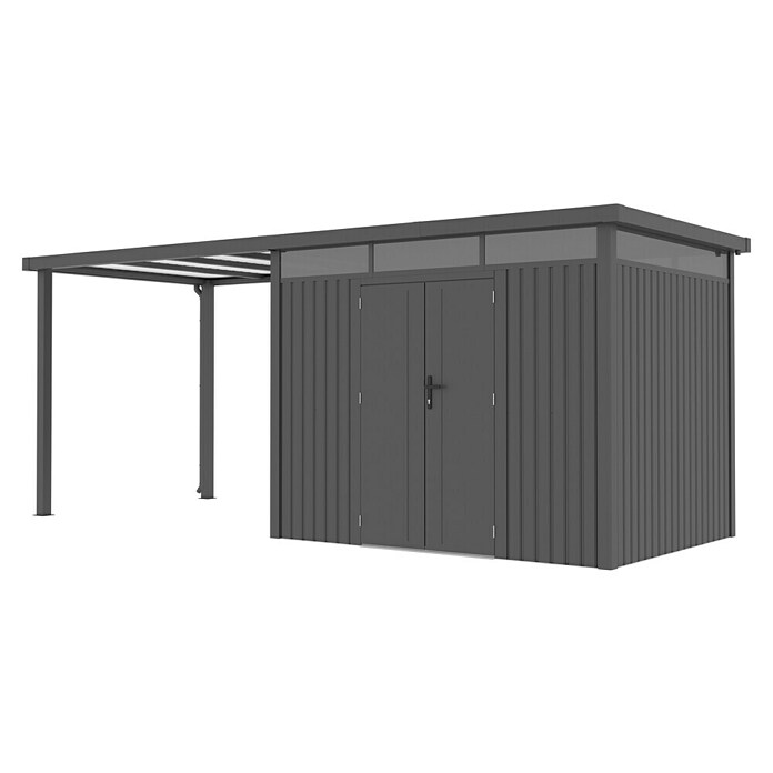 Gardol Prizidek za vrtno lopo Cubus & Cubus Max  (230 x 275 cm, Jeklo, Črna) | 7447 - Zubehör Gartenhäuser Metall | IAGD - Gartenhäuser | IAG - Außenbereichsausstattung | IA - Gartenhartware | I - Stadtgarten | BAUHAUS
