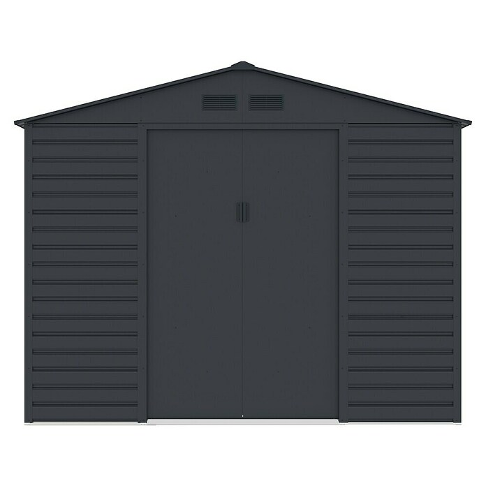Gardol Gerätehaus Easy One Max (Außenmaß inkl. Dachüberstand (B x T): 277 x 259 cm, Stahl, Anthrazit) | BAUHAUS