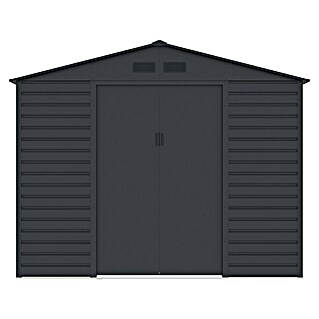 Gardol Gerätehaus Easy One Max (Außenmaß inkl. Dachüberstand (B x T): 277 x 259 cm, Stahl, Anthrazit)